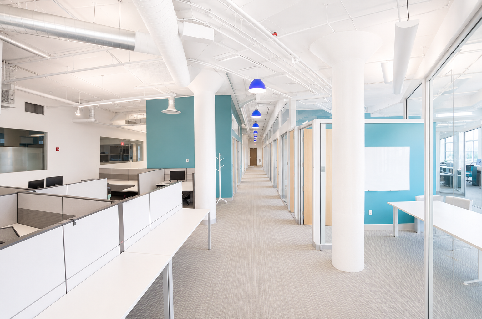 Modern Furnished Office with Natural Light and Seaport Views