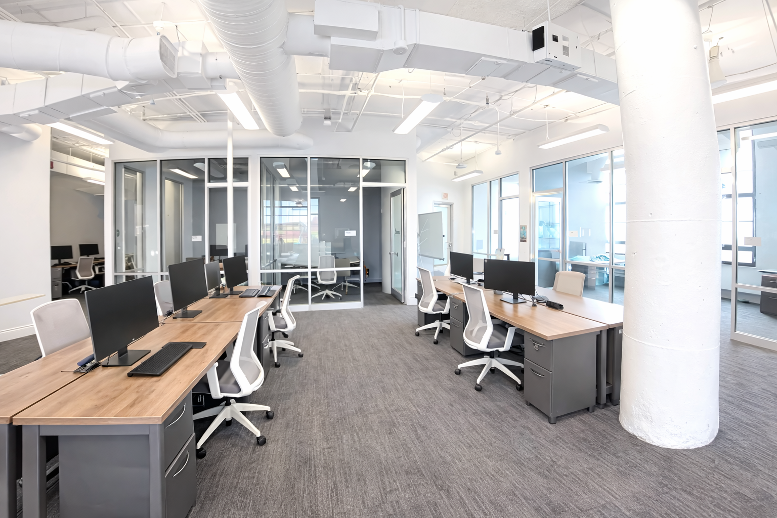 Vibrant Seaport Co-Working Office with Natural Light
