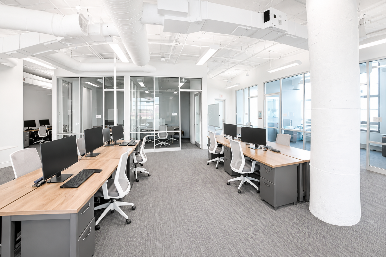 Furnished Seaport Workspace with Vibrant Amenities 