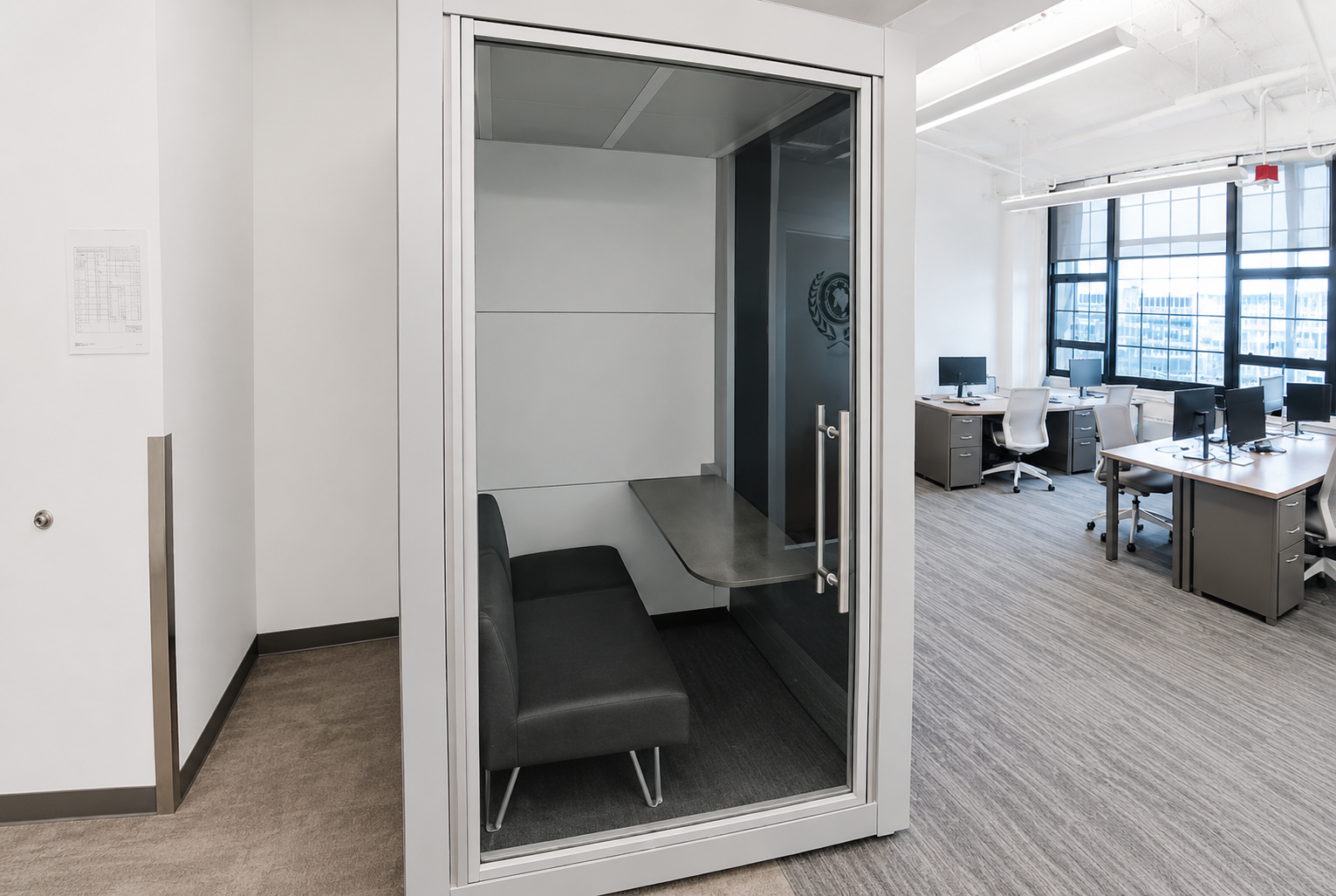 Modern Furnished Seaport Office with Natural Light