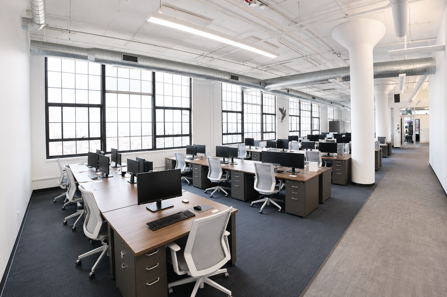 Bright Seaport Office with Modern Amenities & Furniture