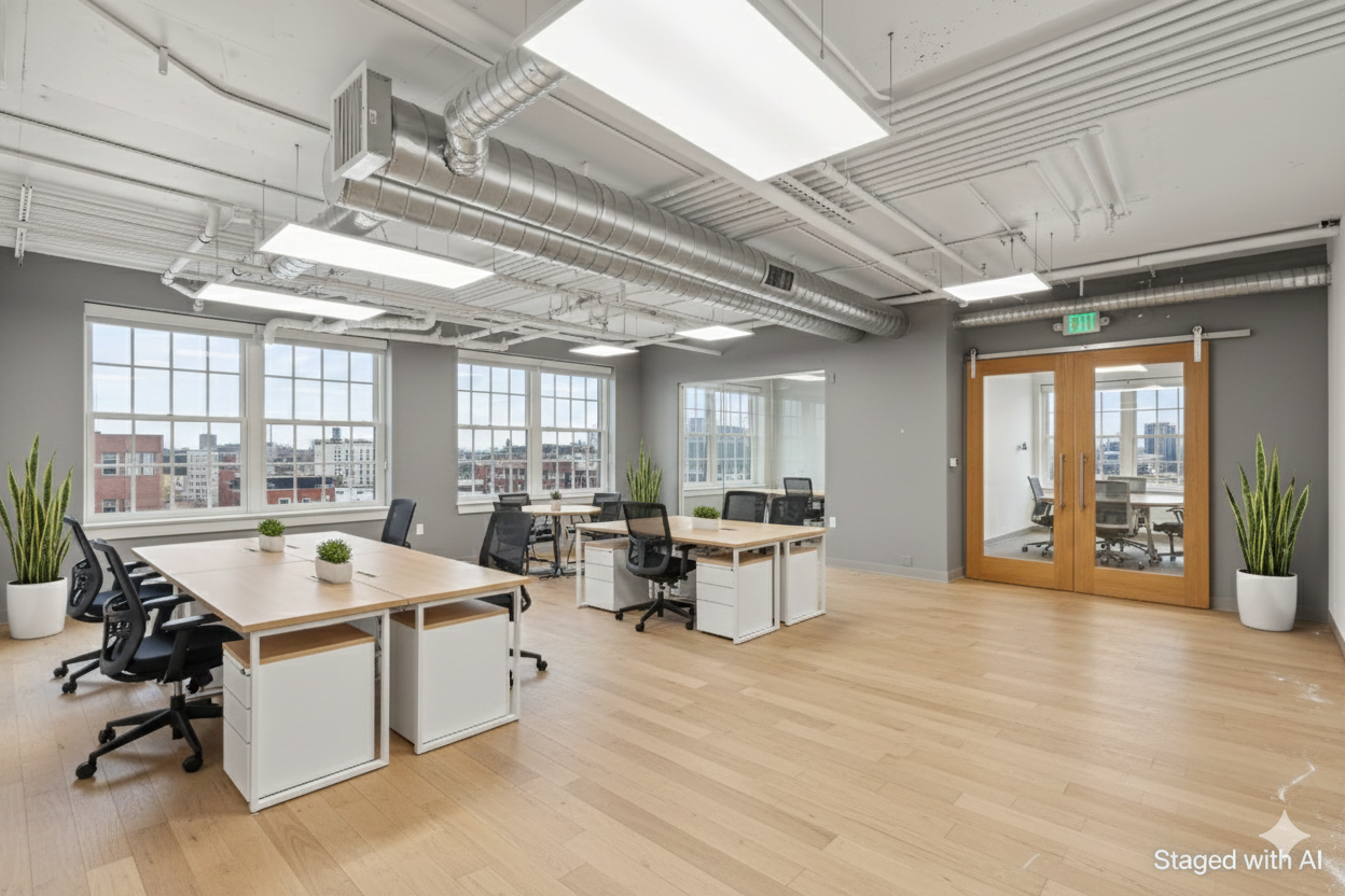 Bright Creative Office with High Ceilings 