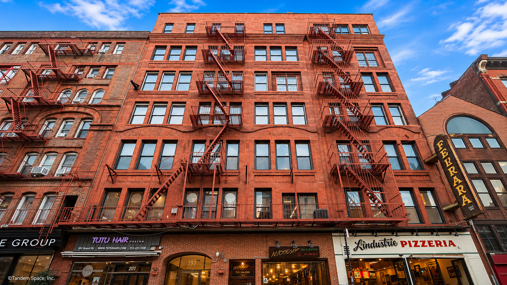 Chic SoHo Office with Exposed Brick and Natural Light