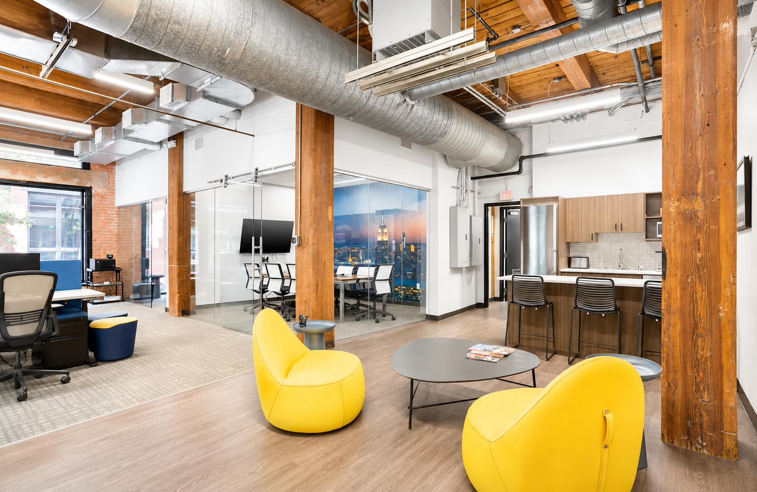 Creative Bright Brick Office in Seaport