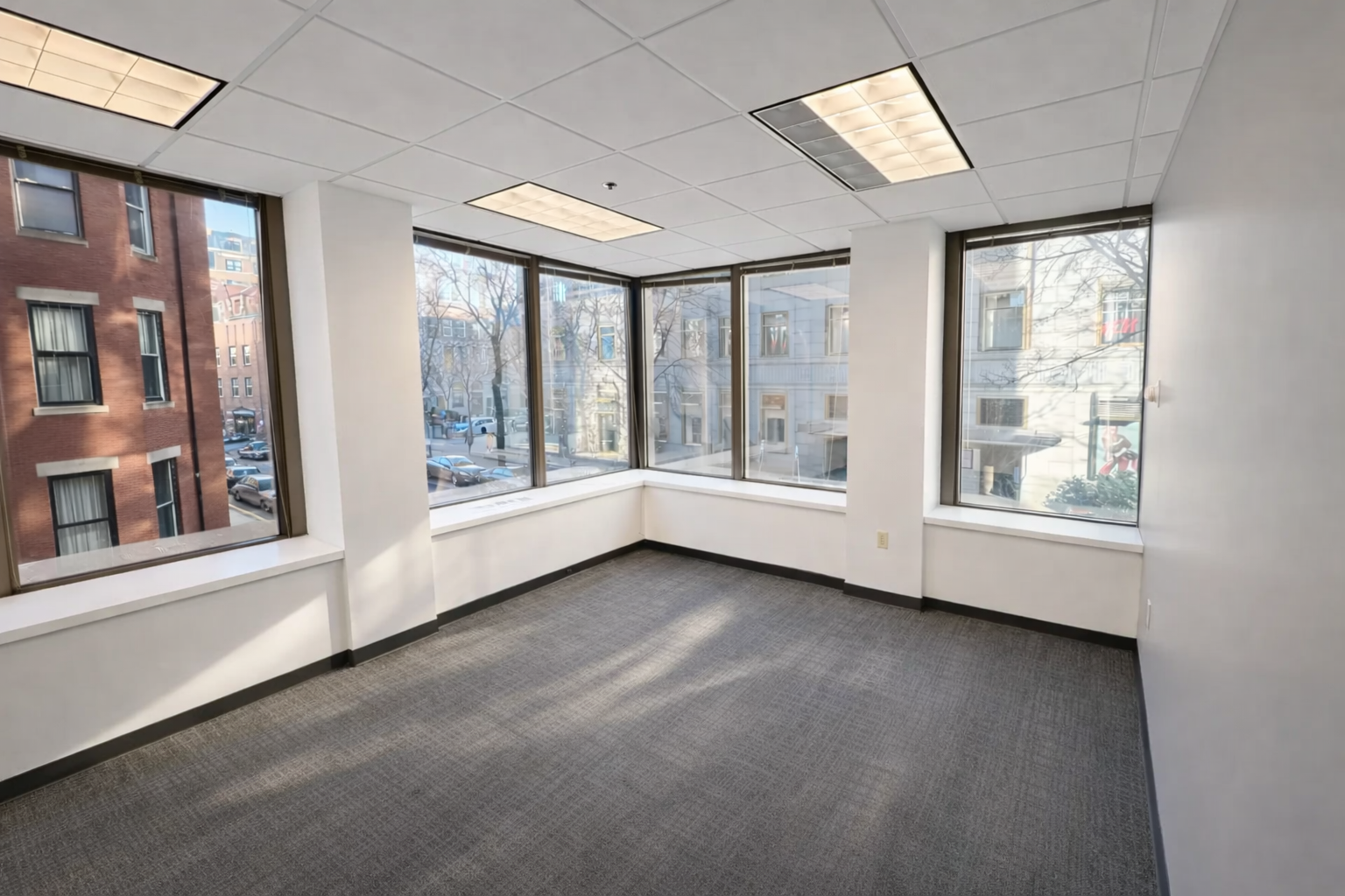 Dynamic Back Bay Office with Sleek Finishes