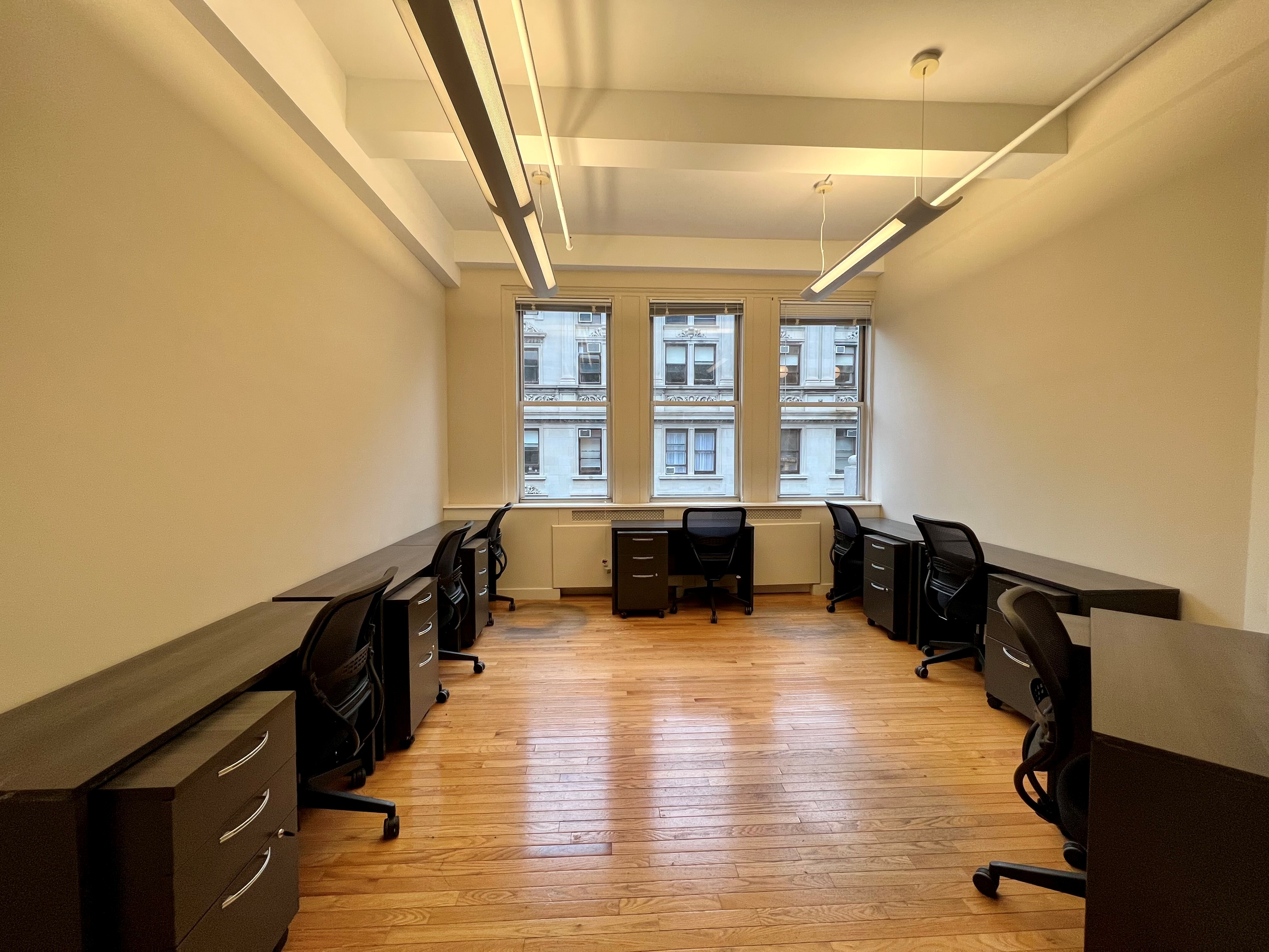 Bright Flatiron Offices with Vibrant, Eclectic Art 