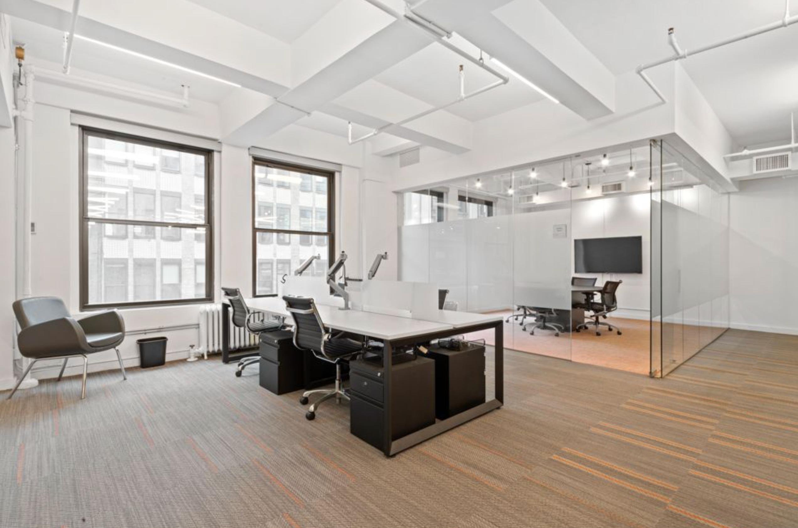 Plug & Play Midtown Workspace with Natural Light