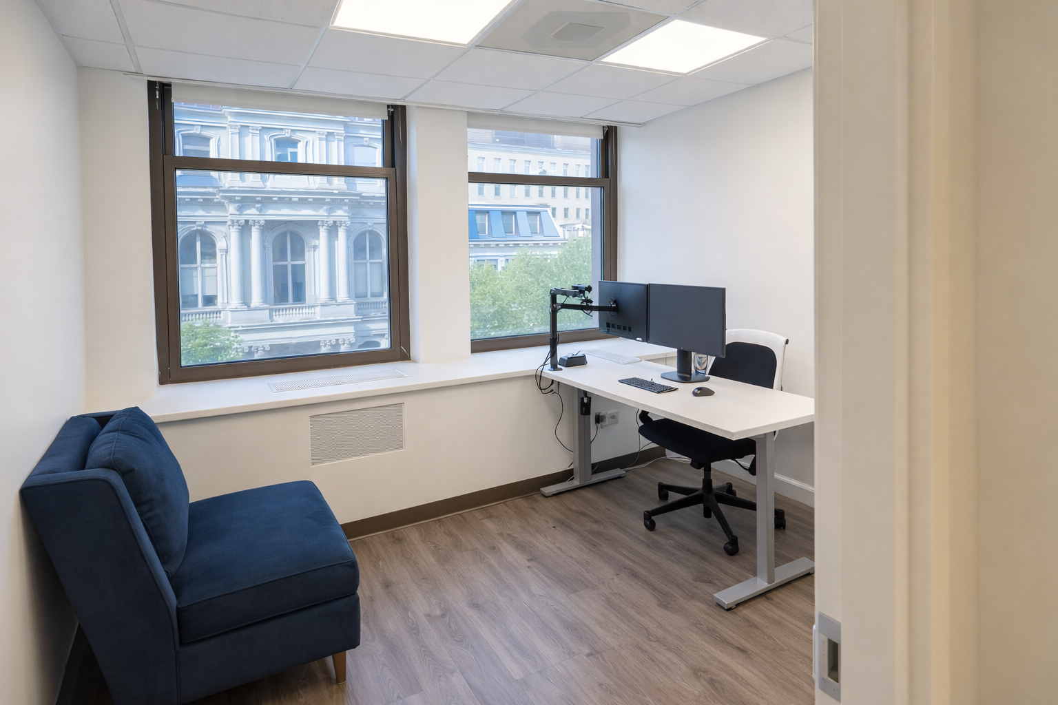 Bright Downtown Boston Office with Natural Light