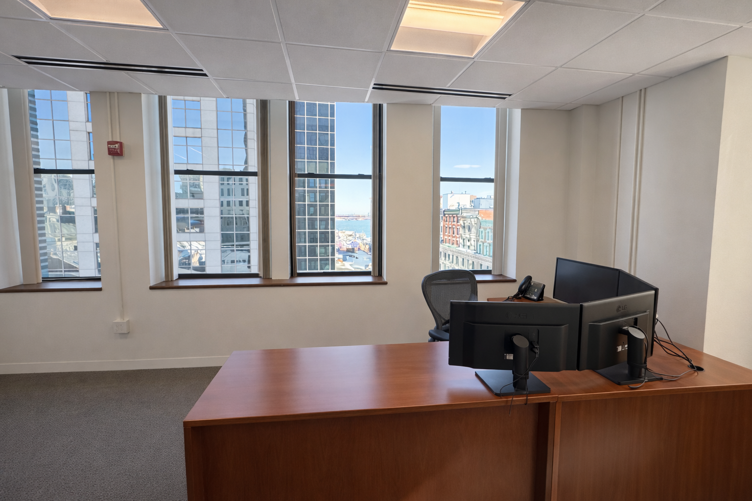 Bright Downtown Boston Office with Waterfront Views