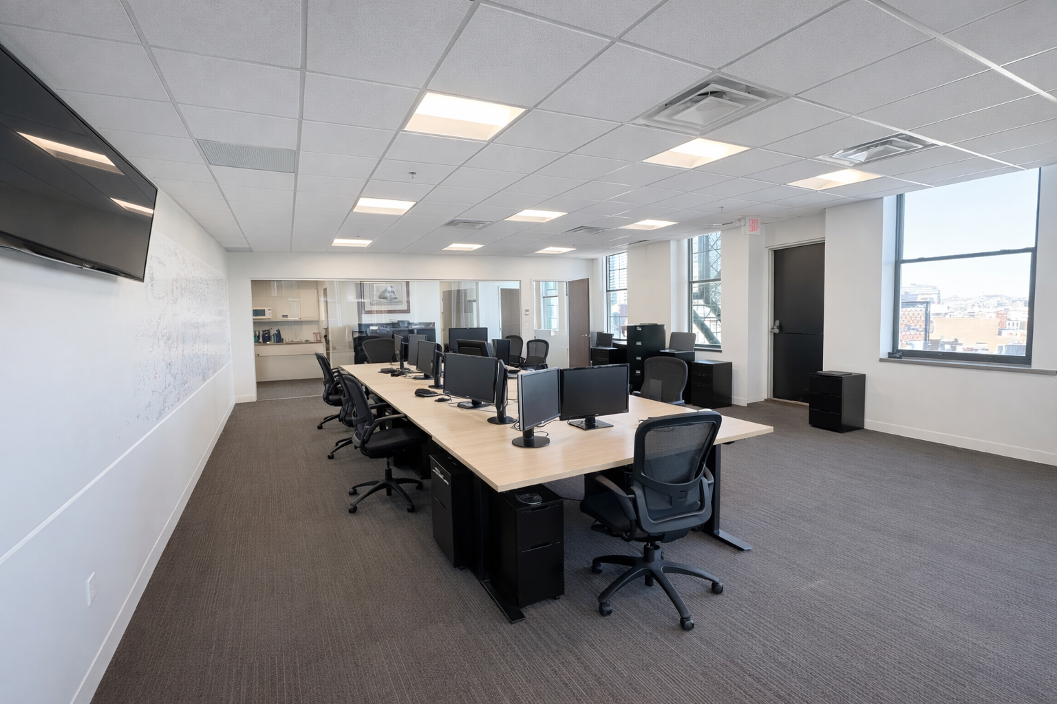 Bright Downtown Boston Office with Waterfront Views