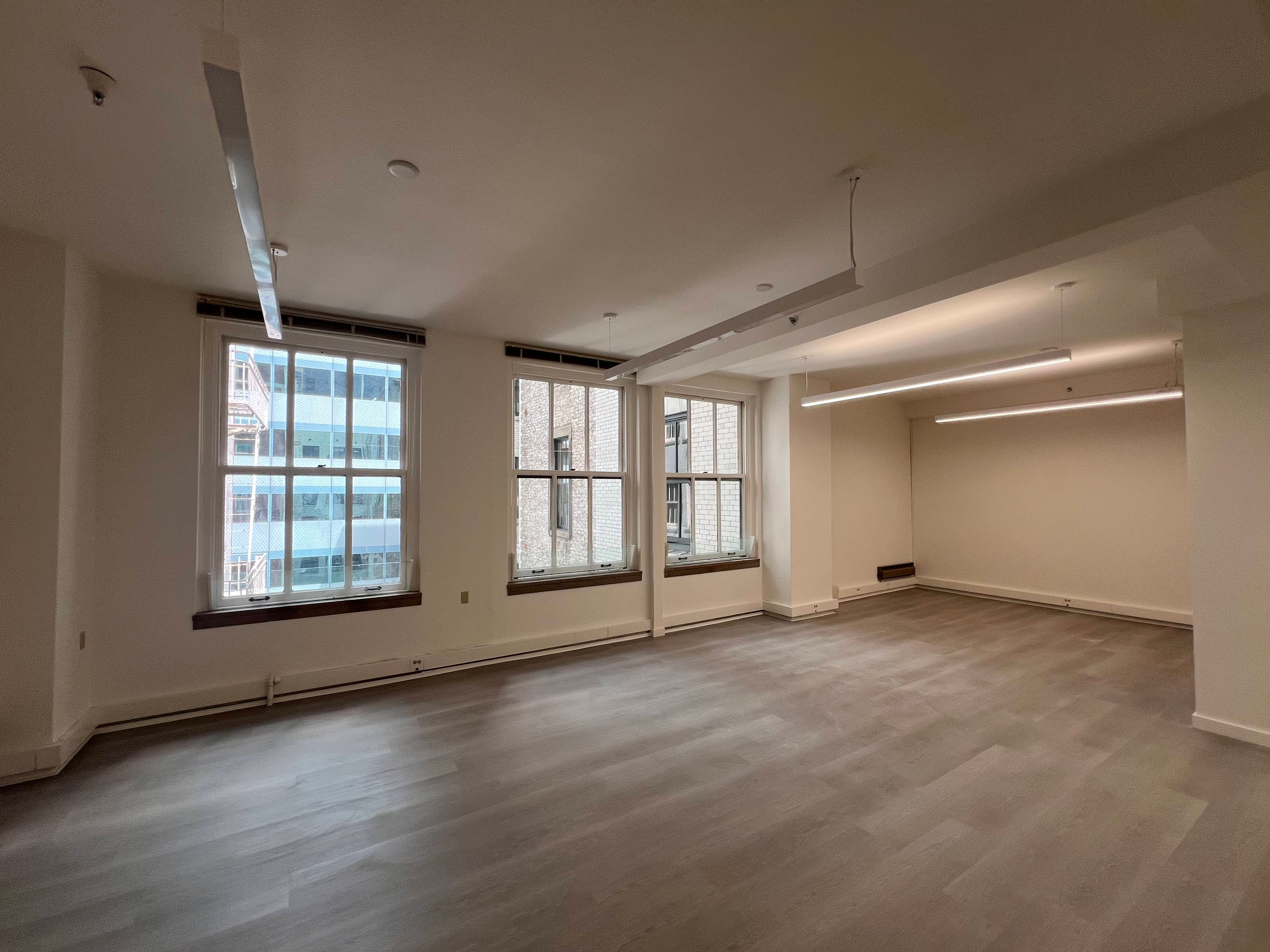 Bright Financial District Office with High Ceilings