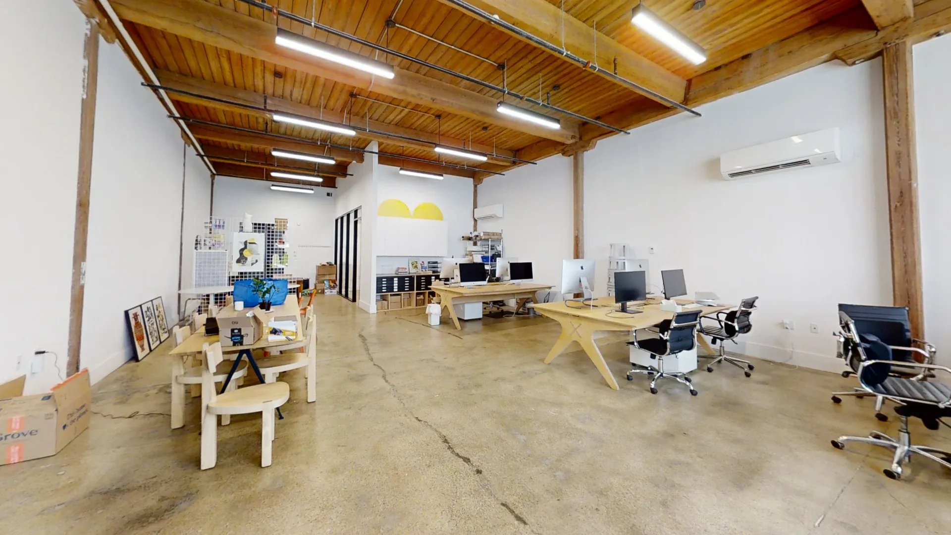 Chic Exposed Brick Office with Natural Light in Brooklyn