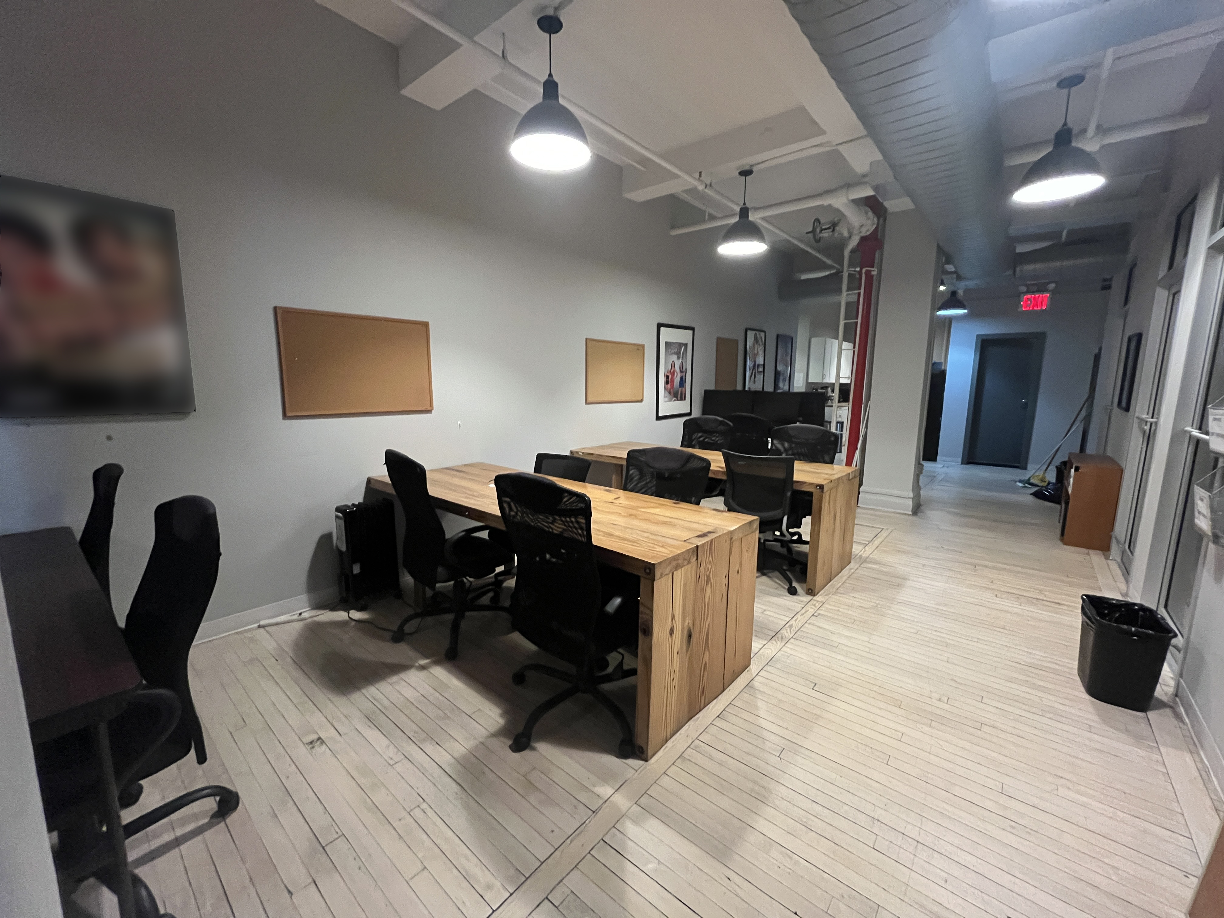 Private offices in media production office