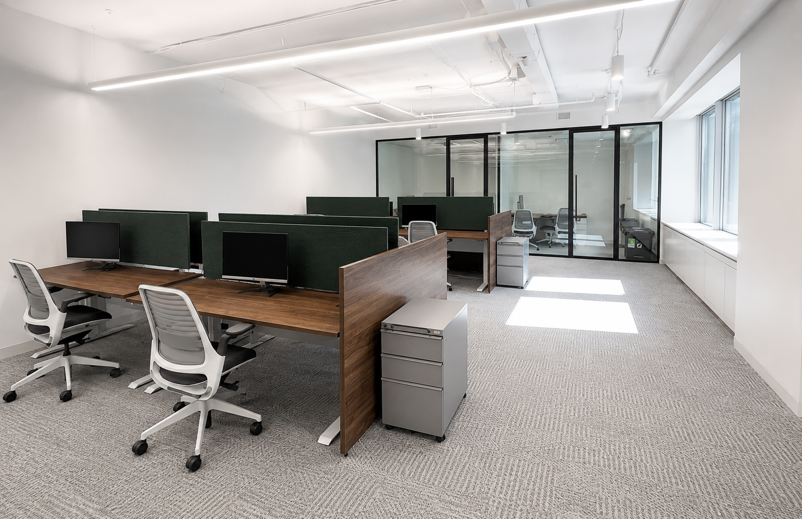 Modern Office with Natural Light in Downtown