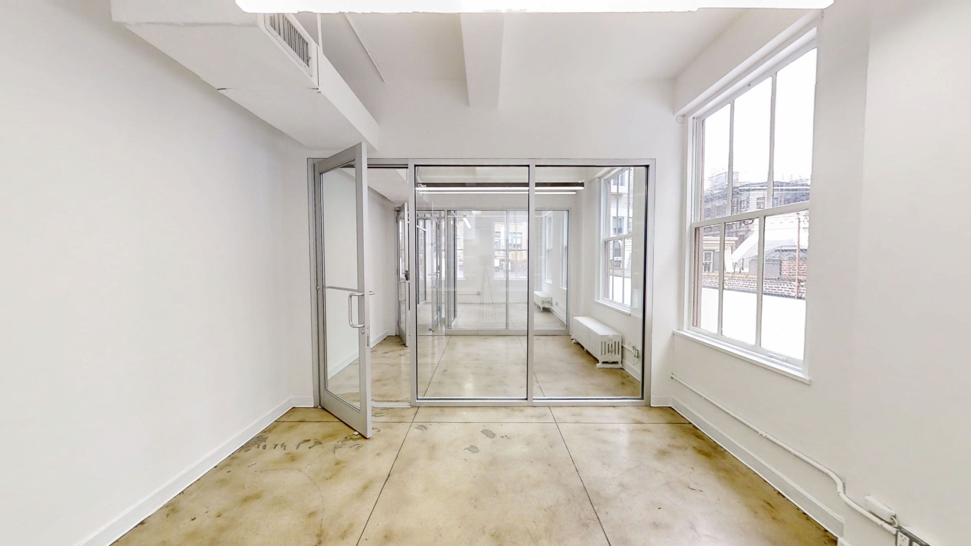 Bright Midtown Office with Natural Light and High Ceilings