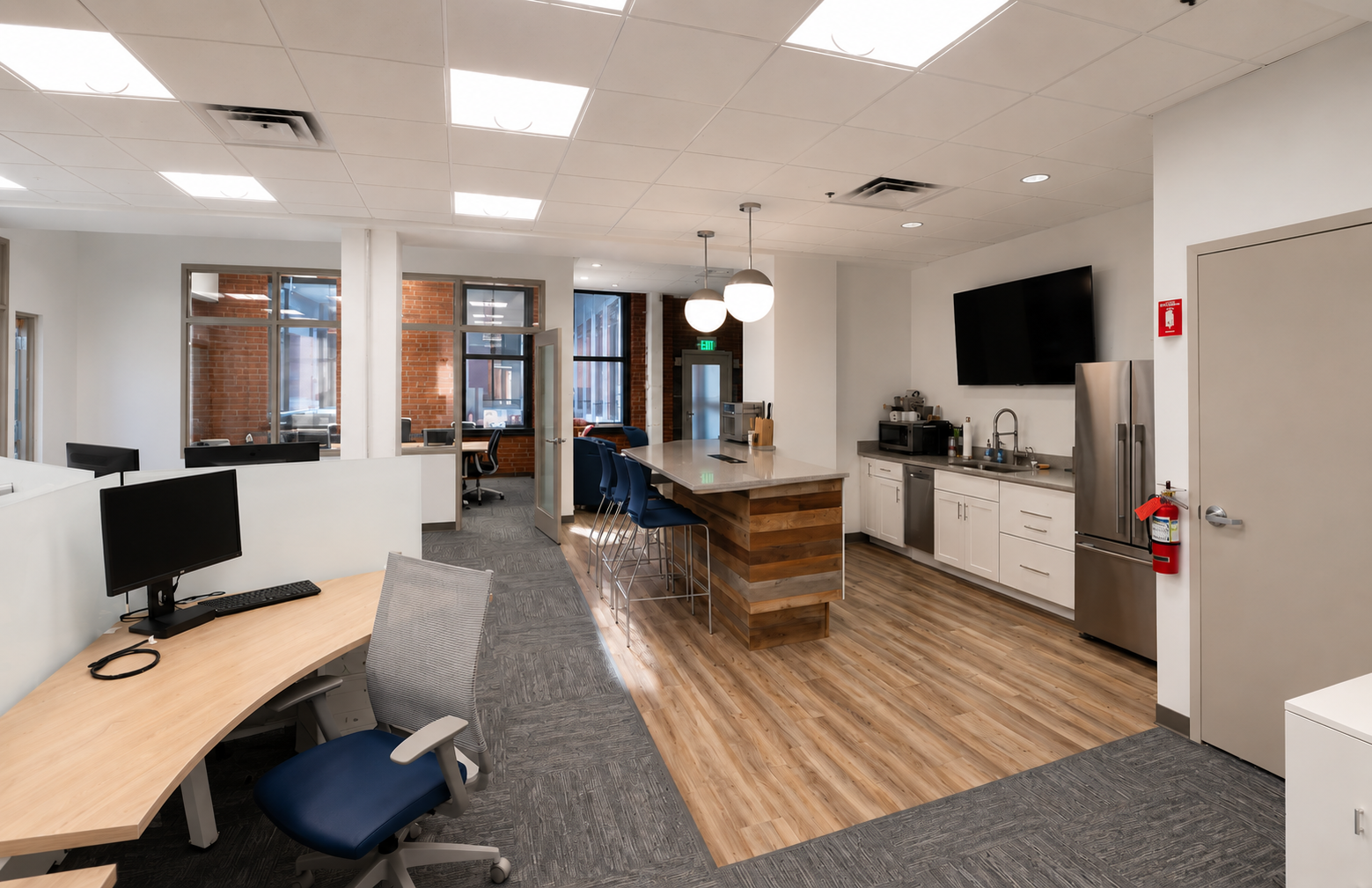 Bright Seaport Office Space with Natural Light