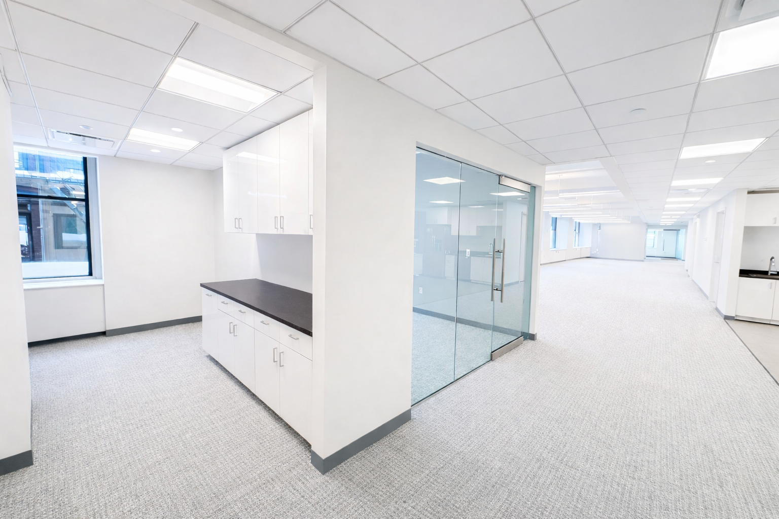Bright Modern Downtown Office with Glass Conference Rooms