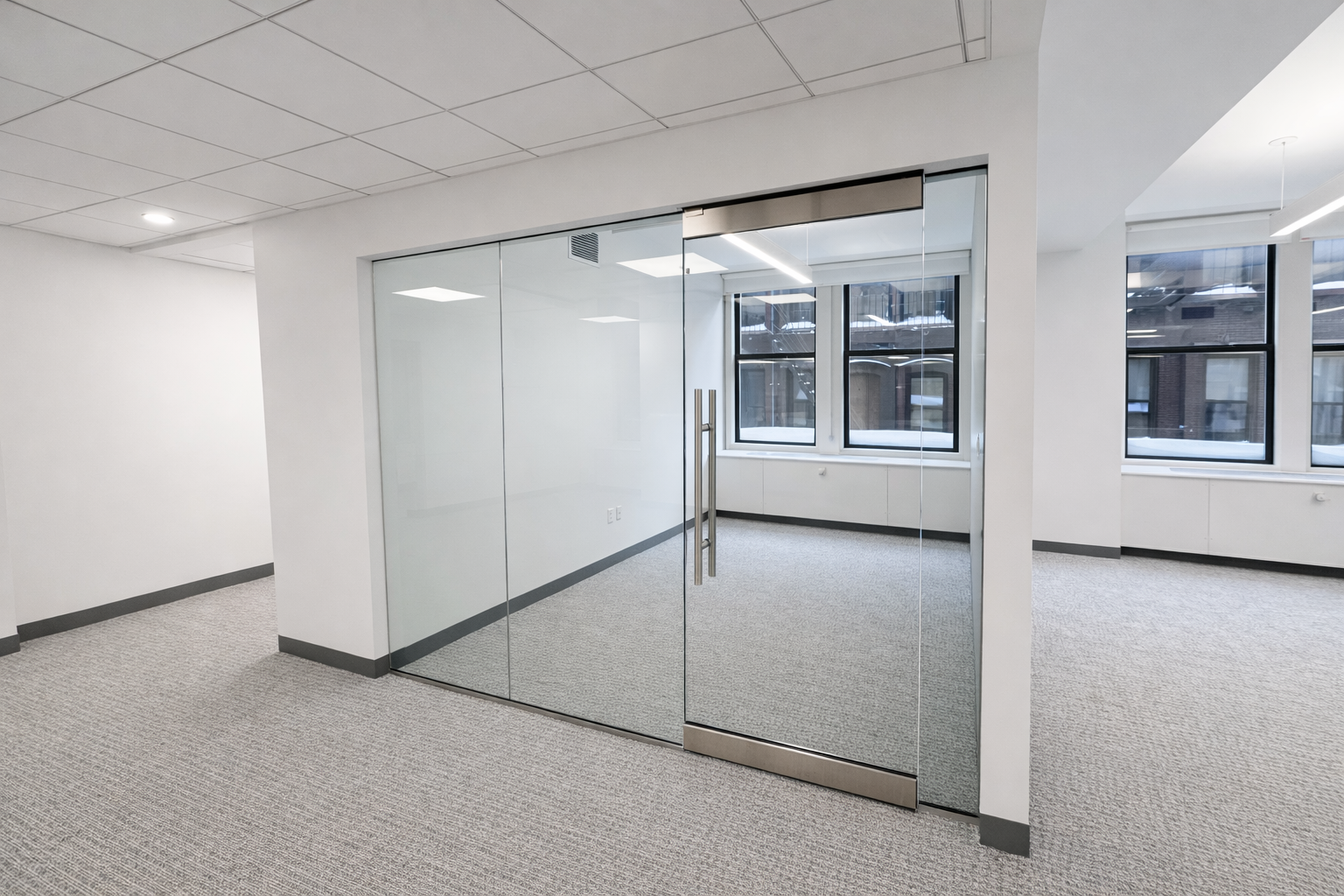 Bright Modern Downtown Office with Glass Conference Rooms