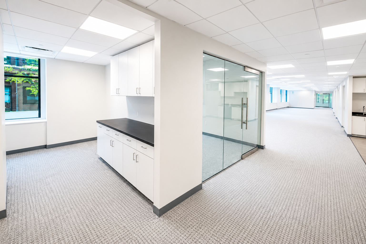 Bright Modern Downtown Office with Glass Conference Rooms