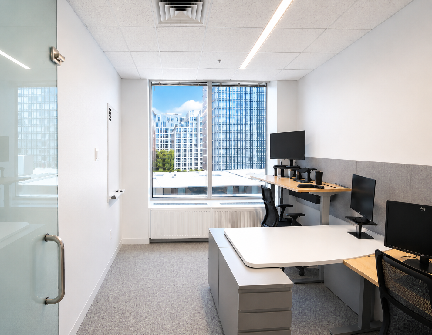 Bright Office with Two Private Rooms in Back Bay Tower