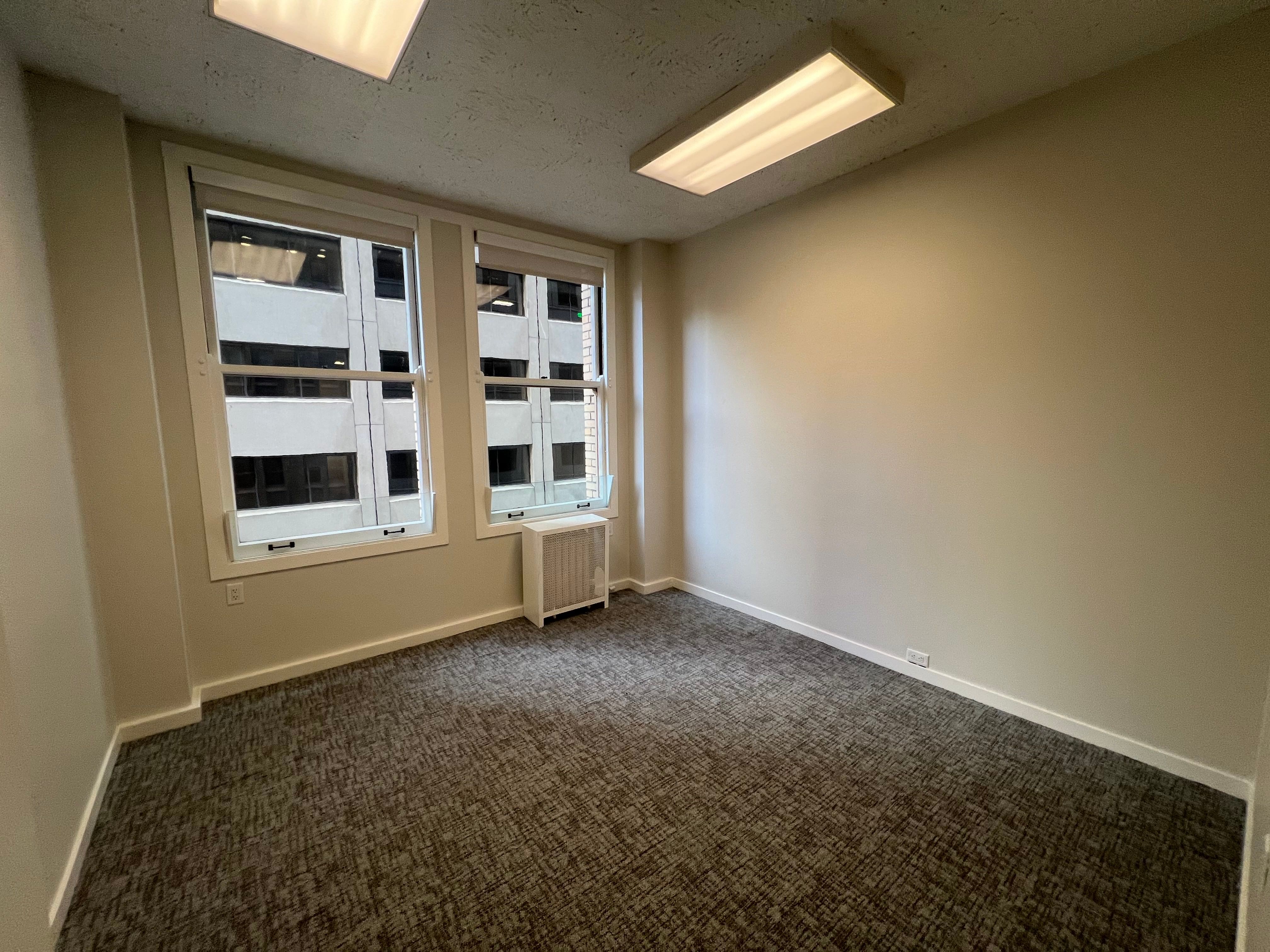 Bright FiDi Office with High Ceilings