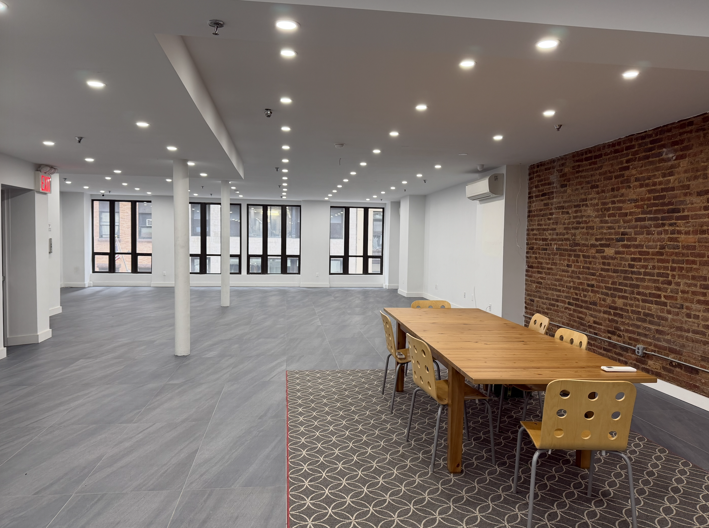 Exposed Brick Office with Natural Light