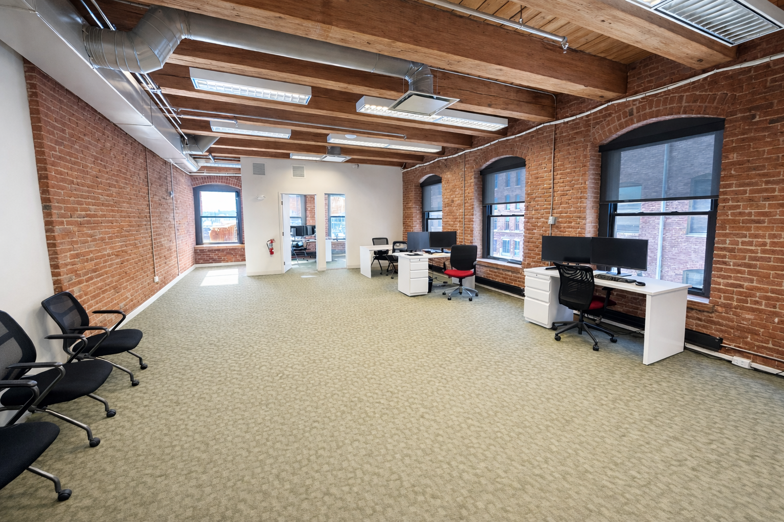 Creative Exposed Brick Office in Seaport