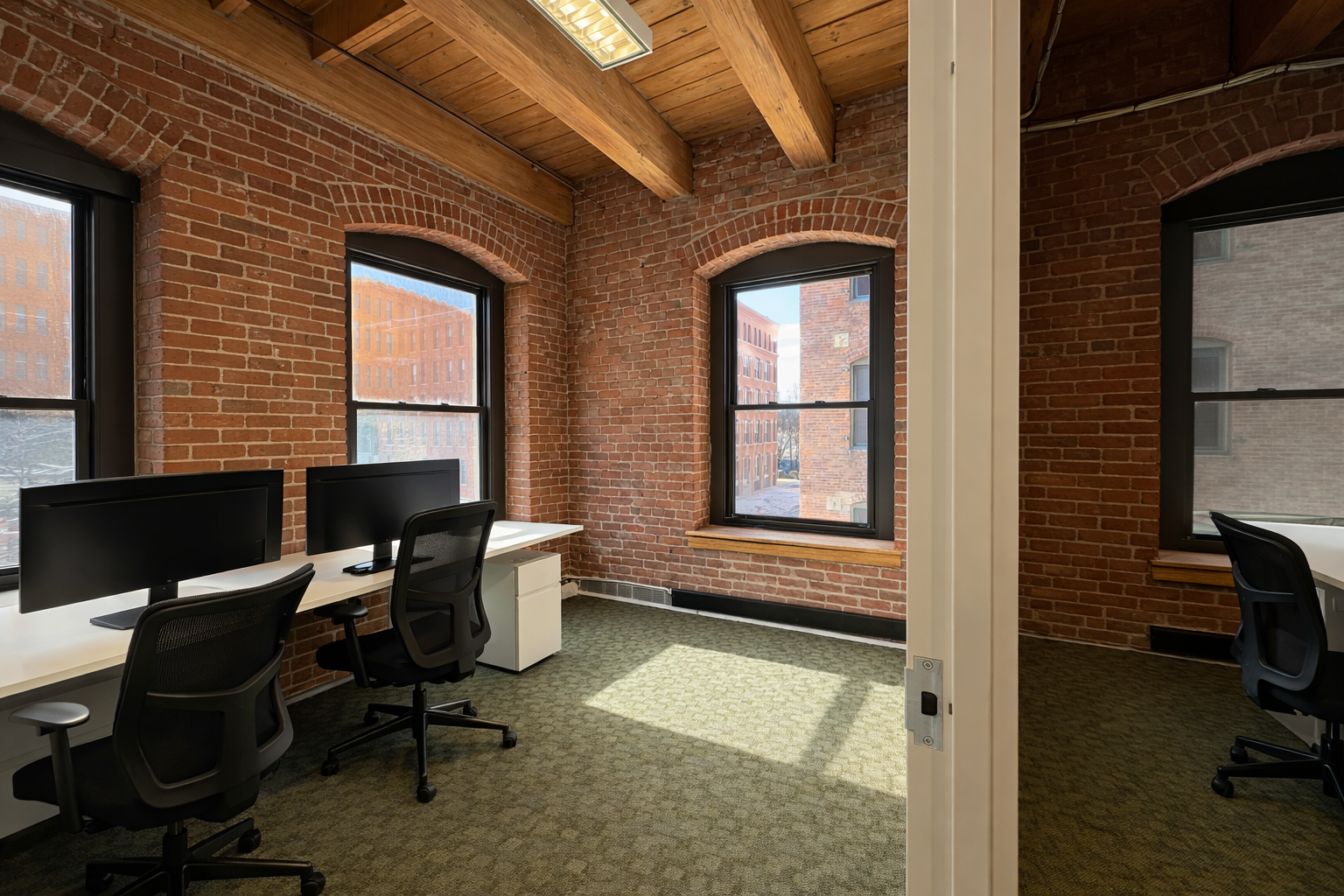 Creative Exposed Brick Office in Seaport