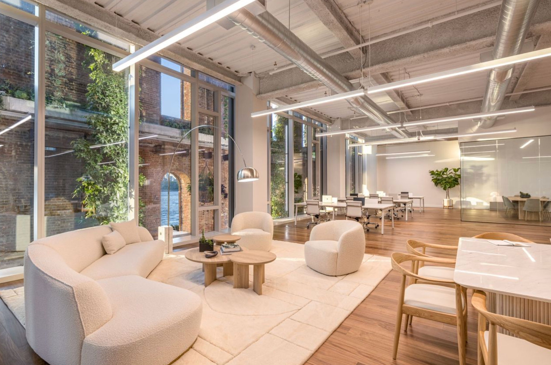 Airy Williamsburg Office with Natural Light and Comfort