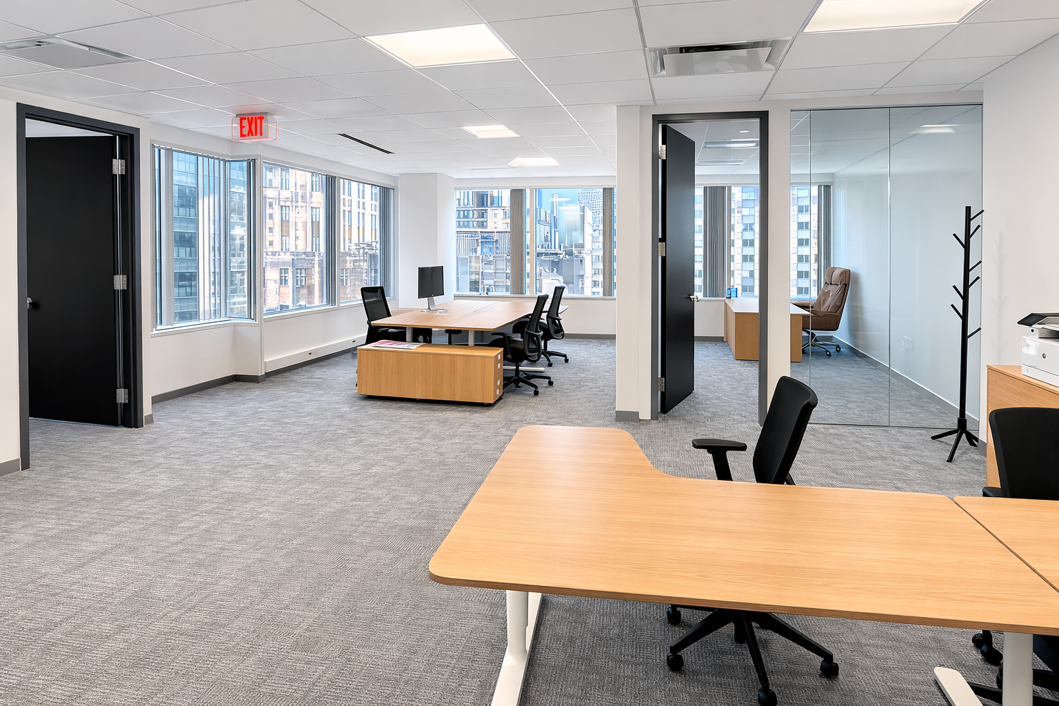 Bright Furnished Boston Office with Incredible Downtown Views
