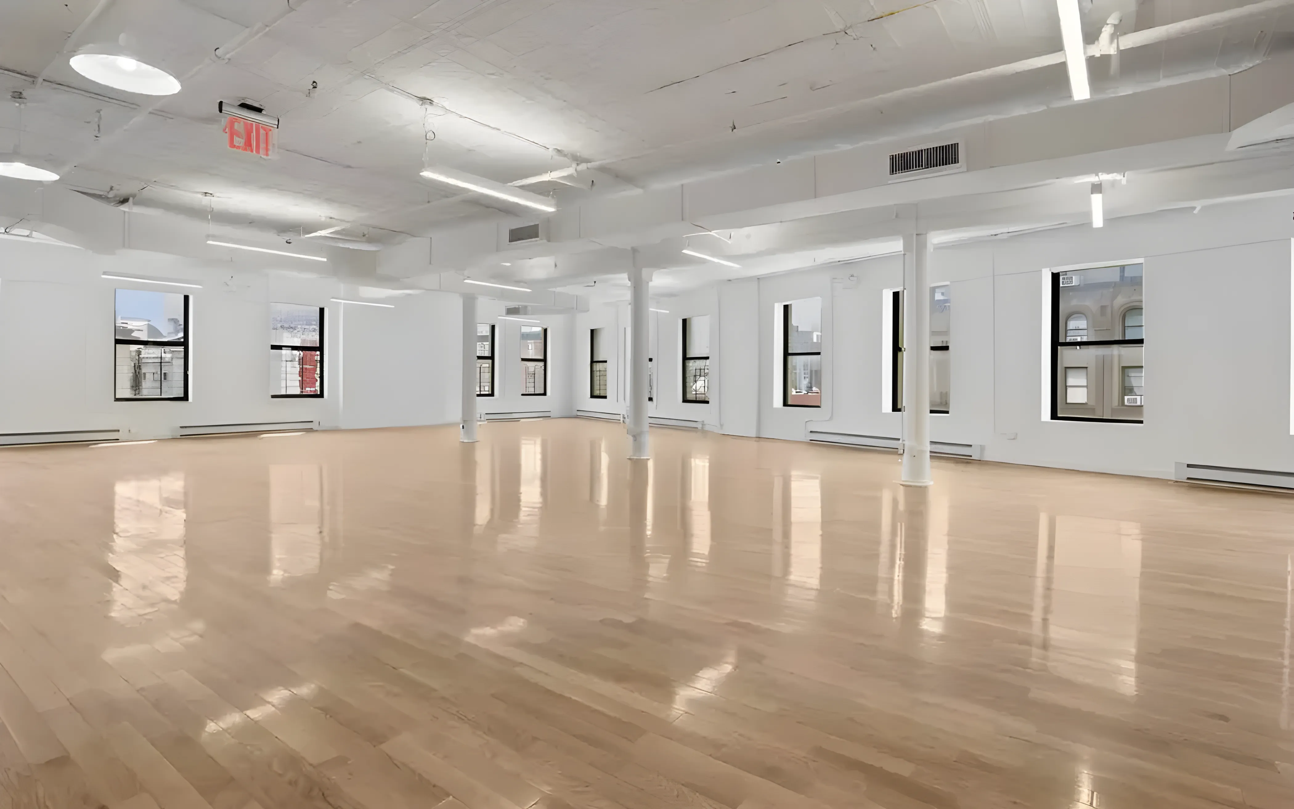 Open Prebuilt Office Loft in SoHo with Full-Floor Layout