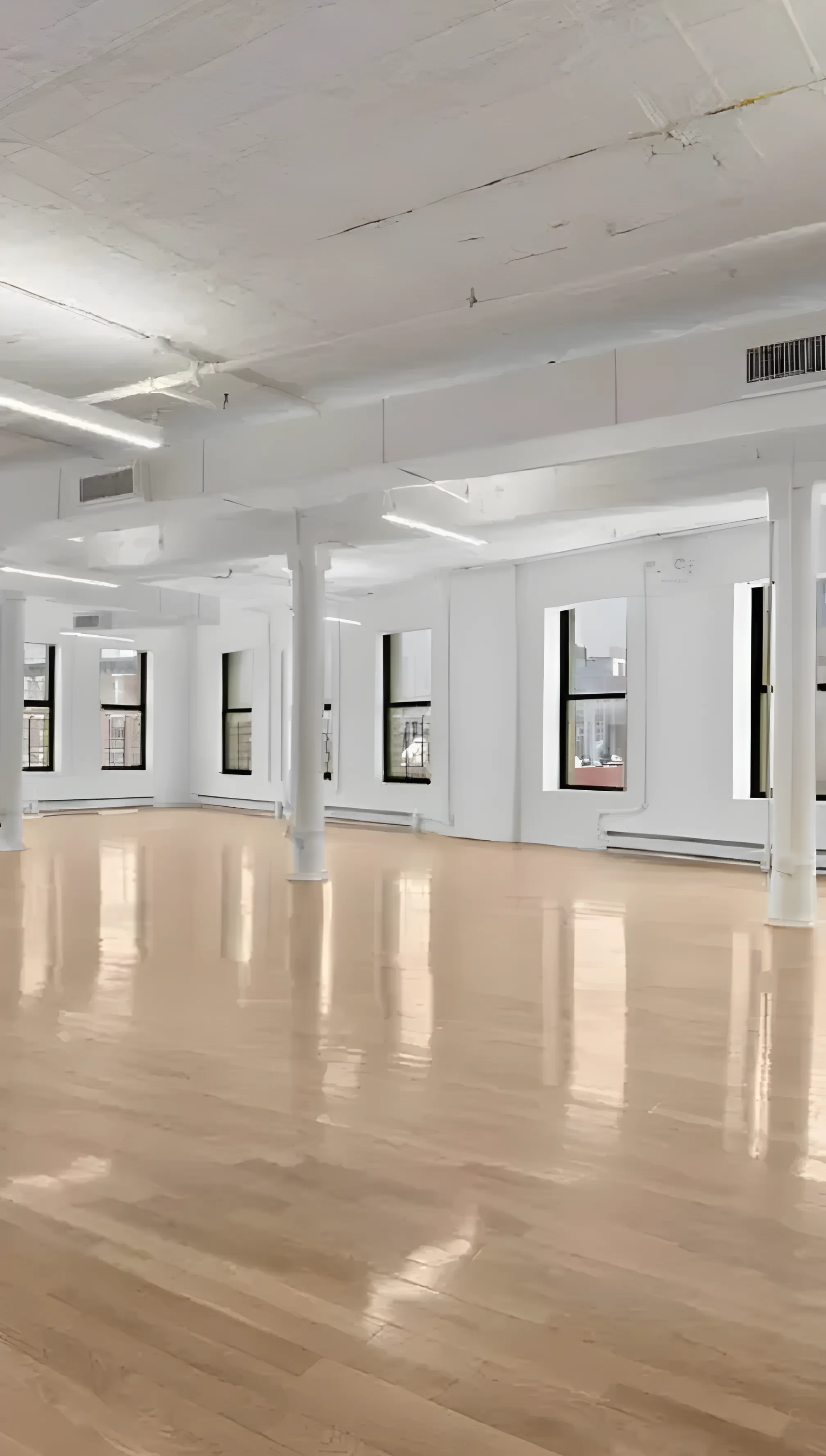 Open Prebuilt Office Loft in SoHo with Full-Floor Layout