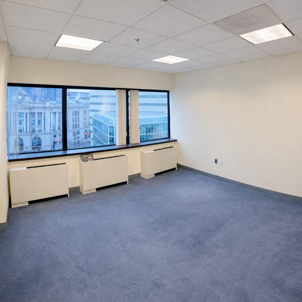 Bright Office with Vibrant Color in Downtown Center 