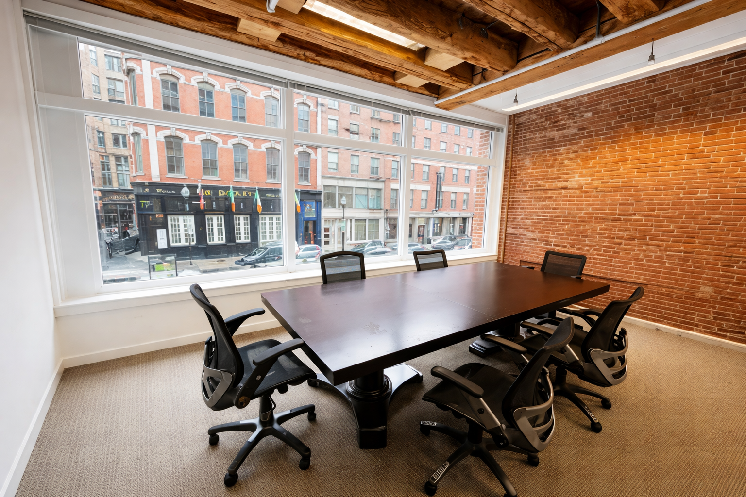 Charming Brick Office with Natural Light