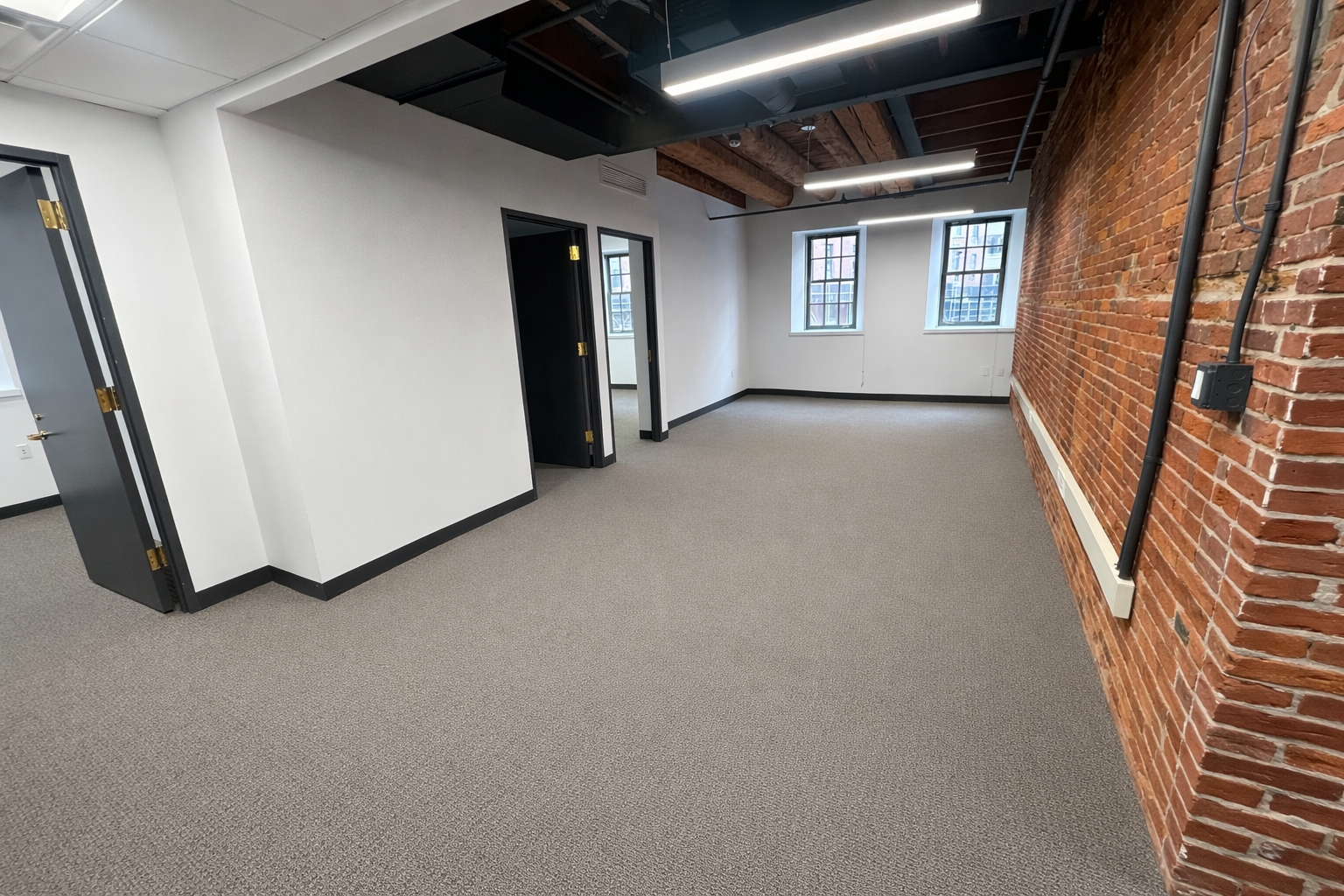 Charming Brick Office with Natural Light