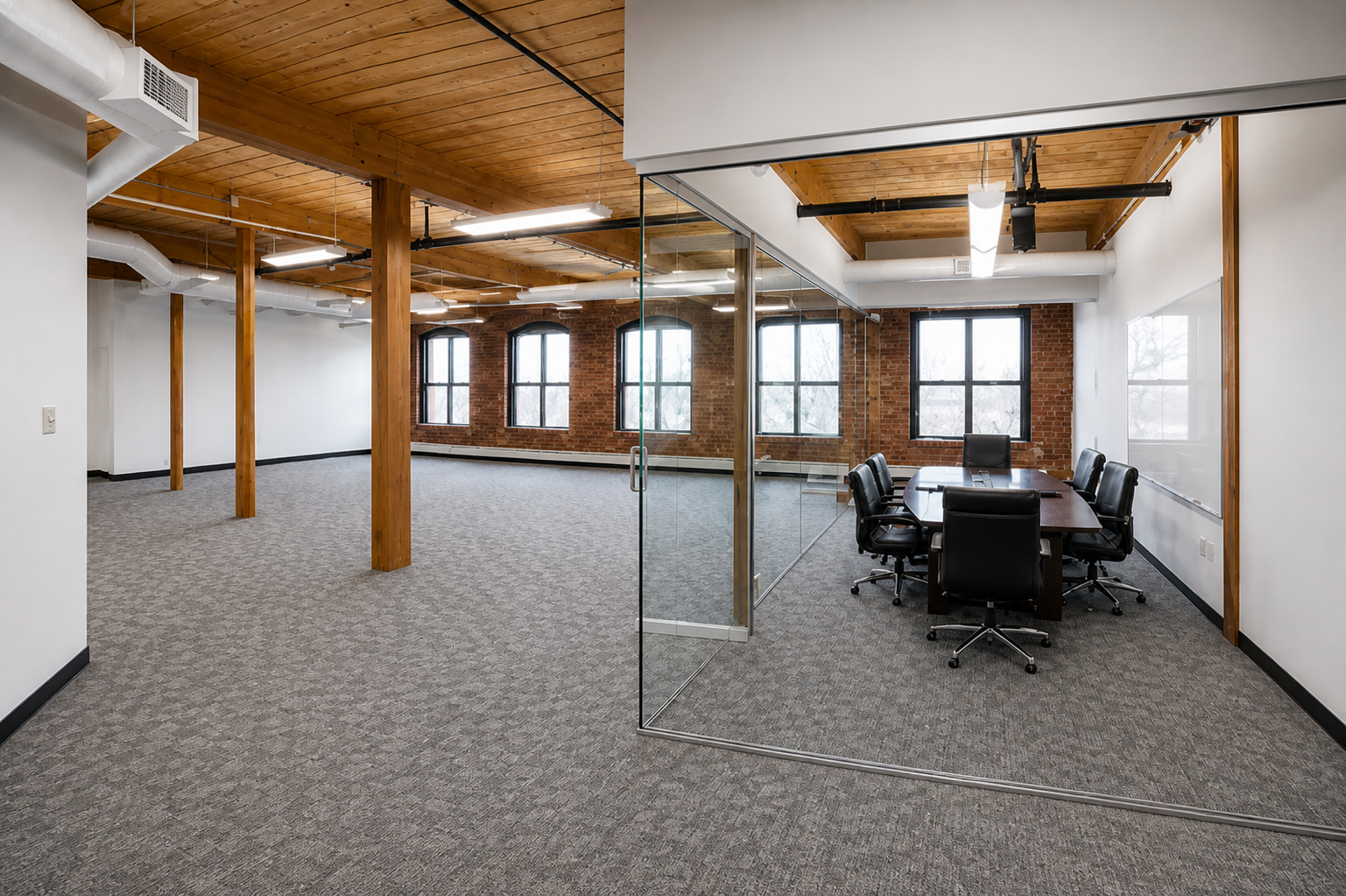 Creative Cambridge Space with Exposed Brick and High Ceilings