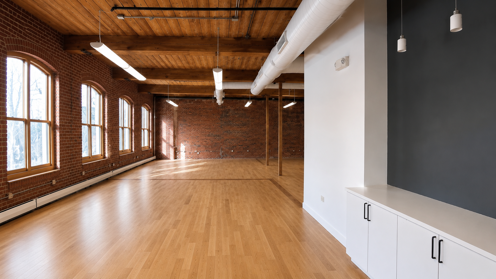 Creative Brick Suite with Natural Light in Cambridge