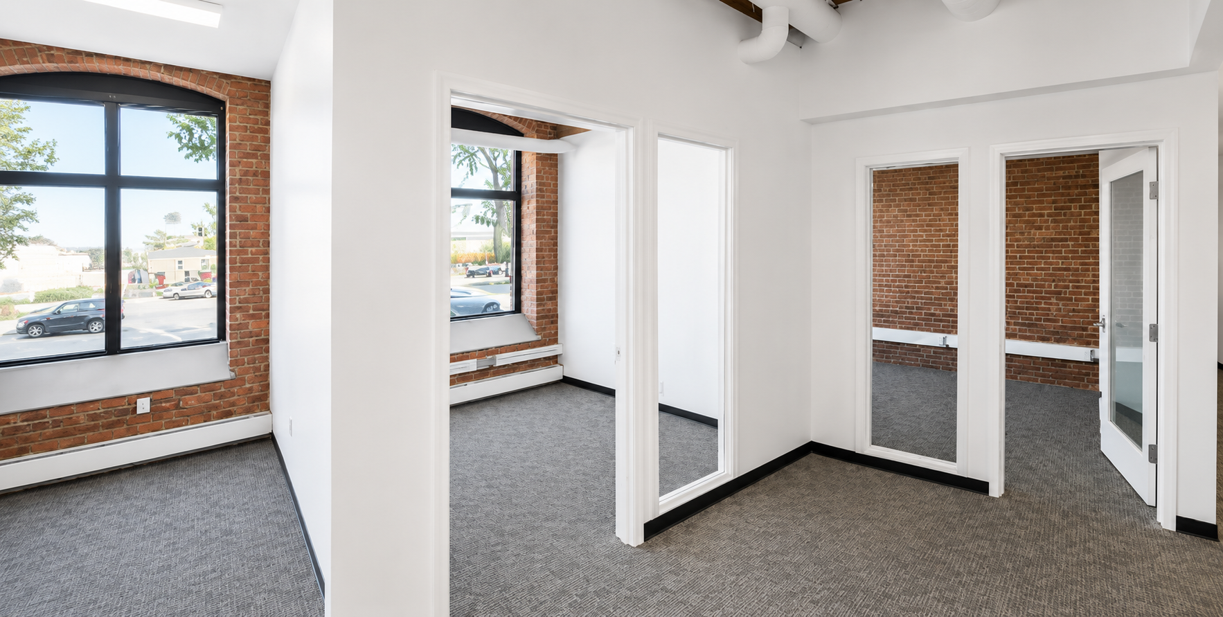 Creative Brick Office with Natural Light in East Cambridge