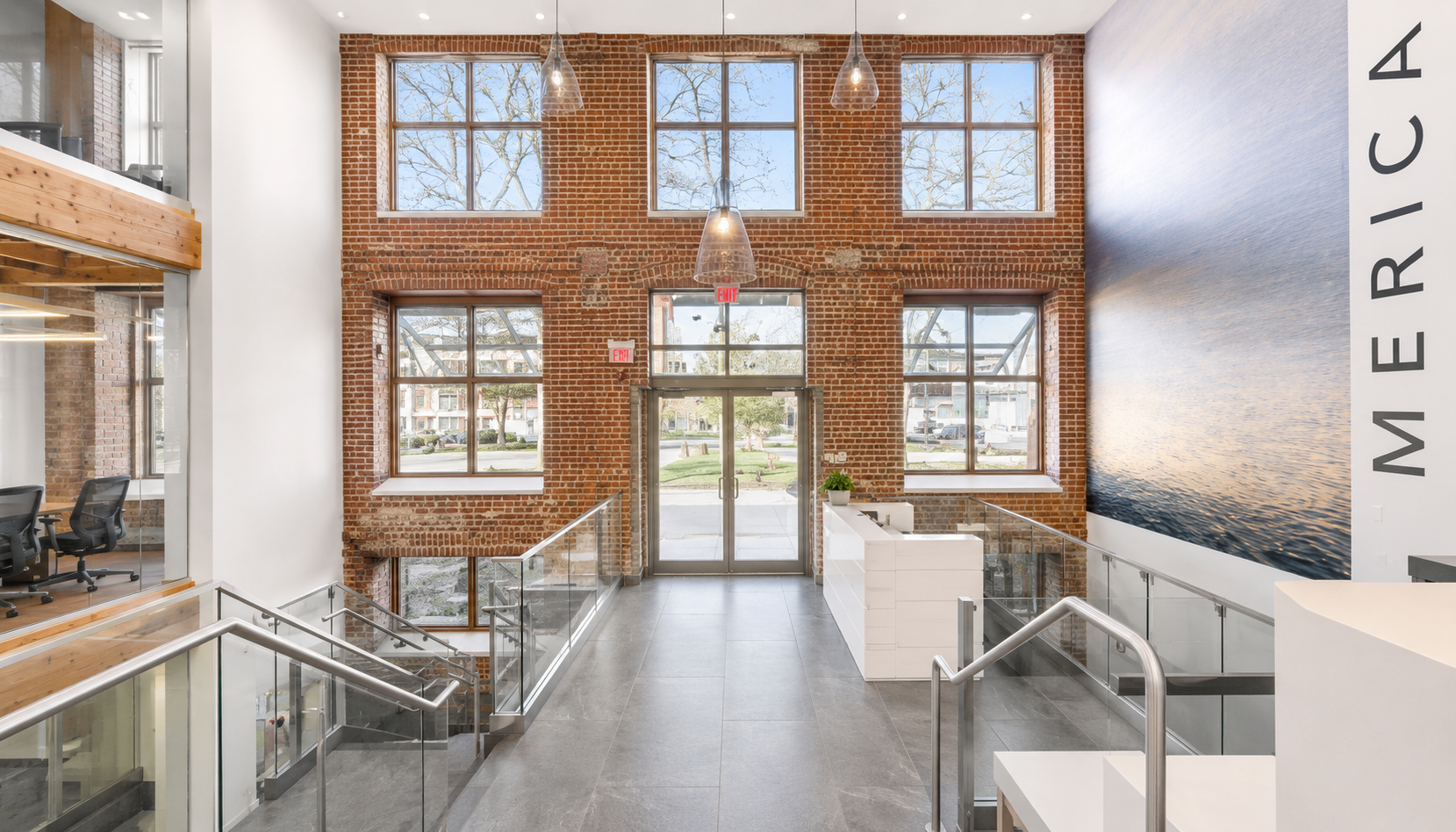 Bright Brick Office by Central Square in Cambridge