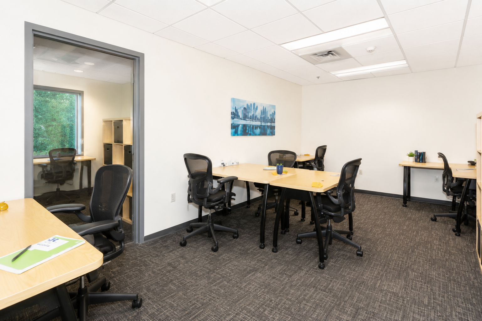Modern Private Office in East Cambridge Coworking Space 