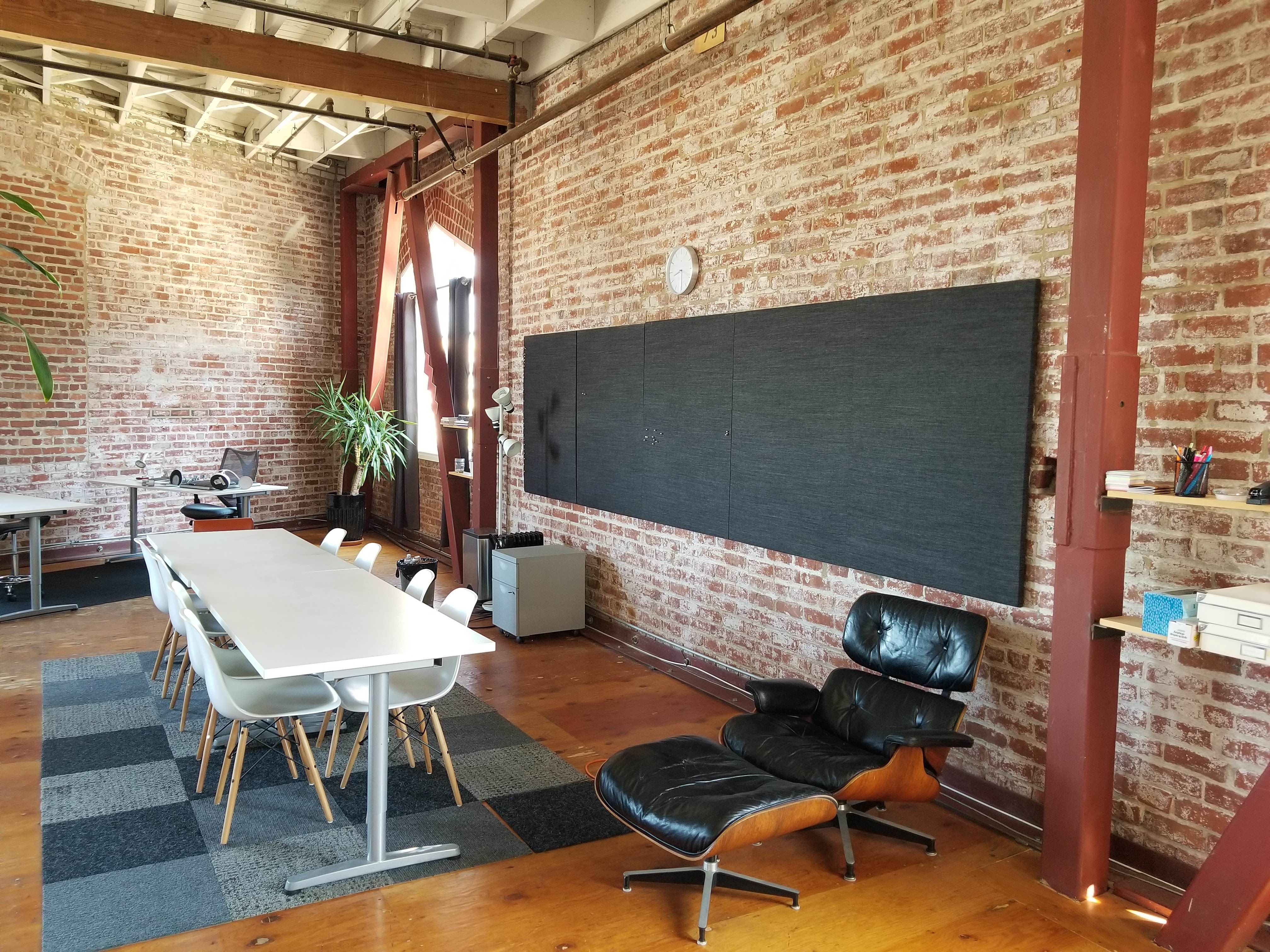 Chic Brick Office with Natural Light in SF Design District