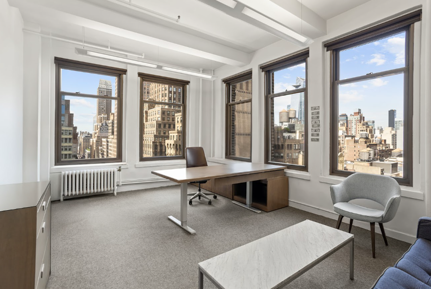 Modern Airy Midtown Office with Natural Light
