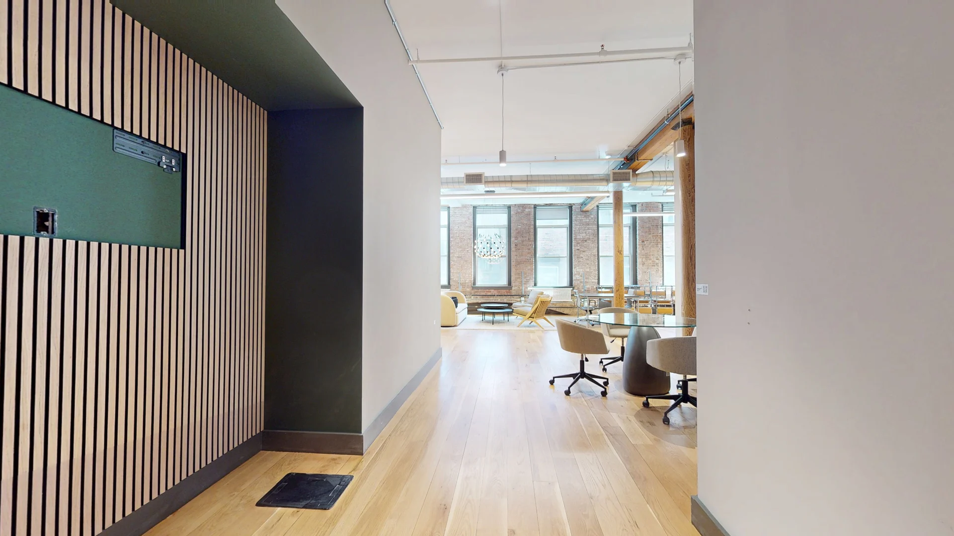 Bright SoHo Office with Exposed Brick and Natural Light