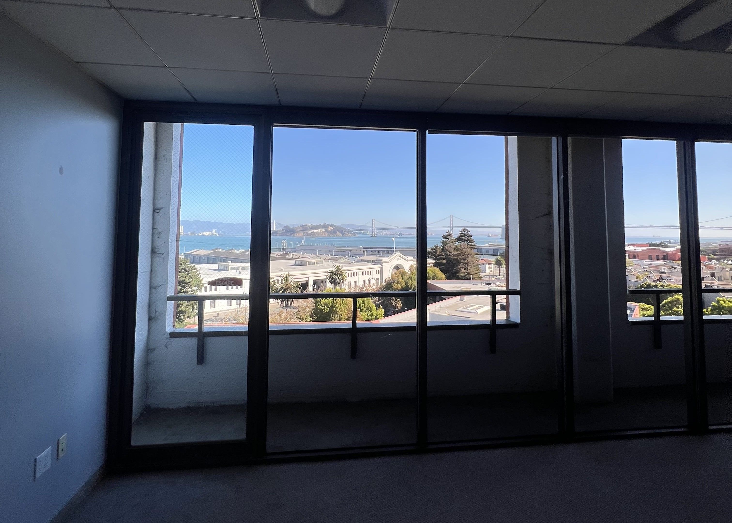 Bright Corner Office Overlooking the Bay