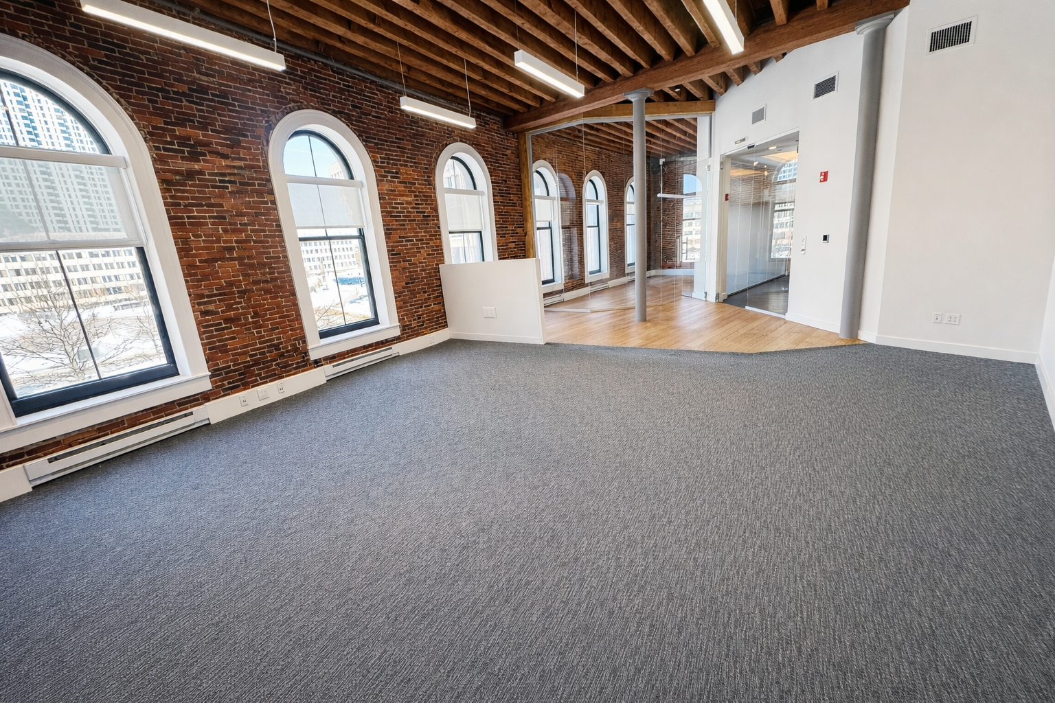Charming Brick Office with Natural Light in Downtown