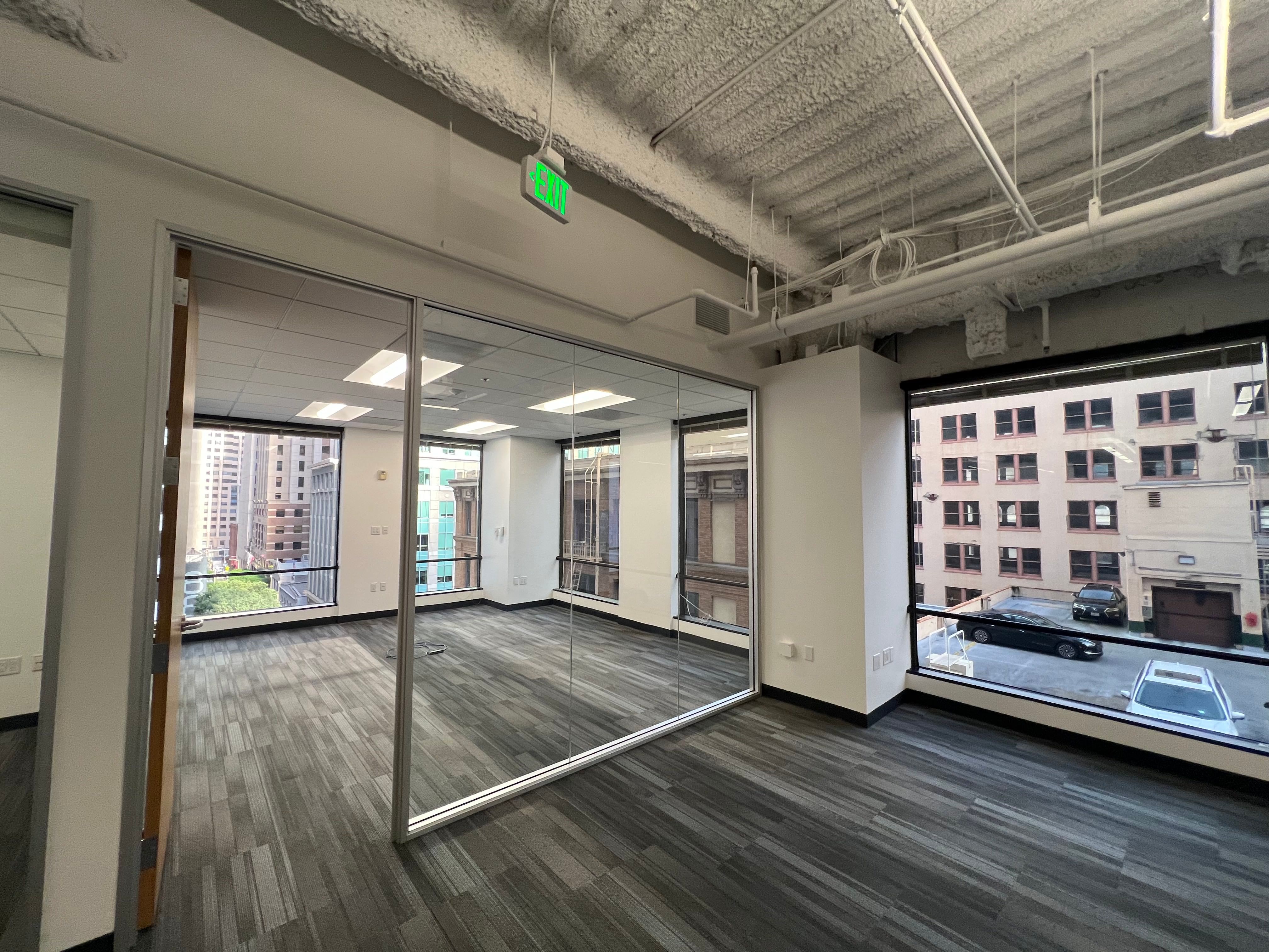 Stylish Urban Workspace with High Ceilings & Industrial Accent