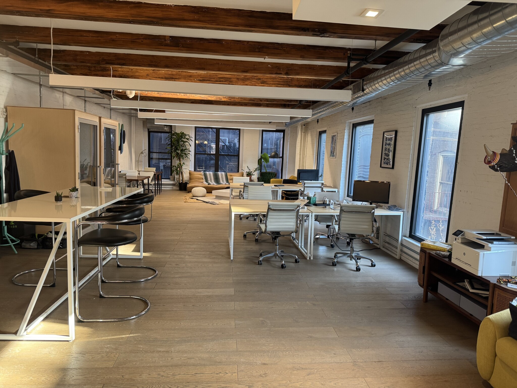 Exposed Brick Office with Natural Light on Bowery