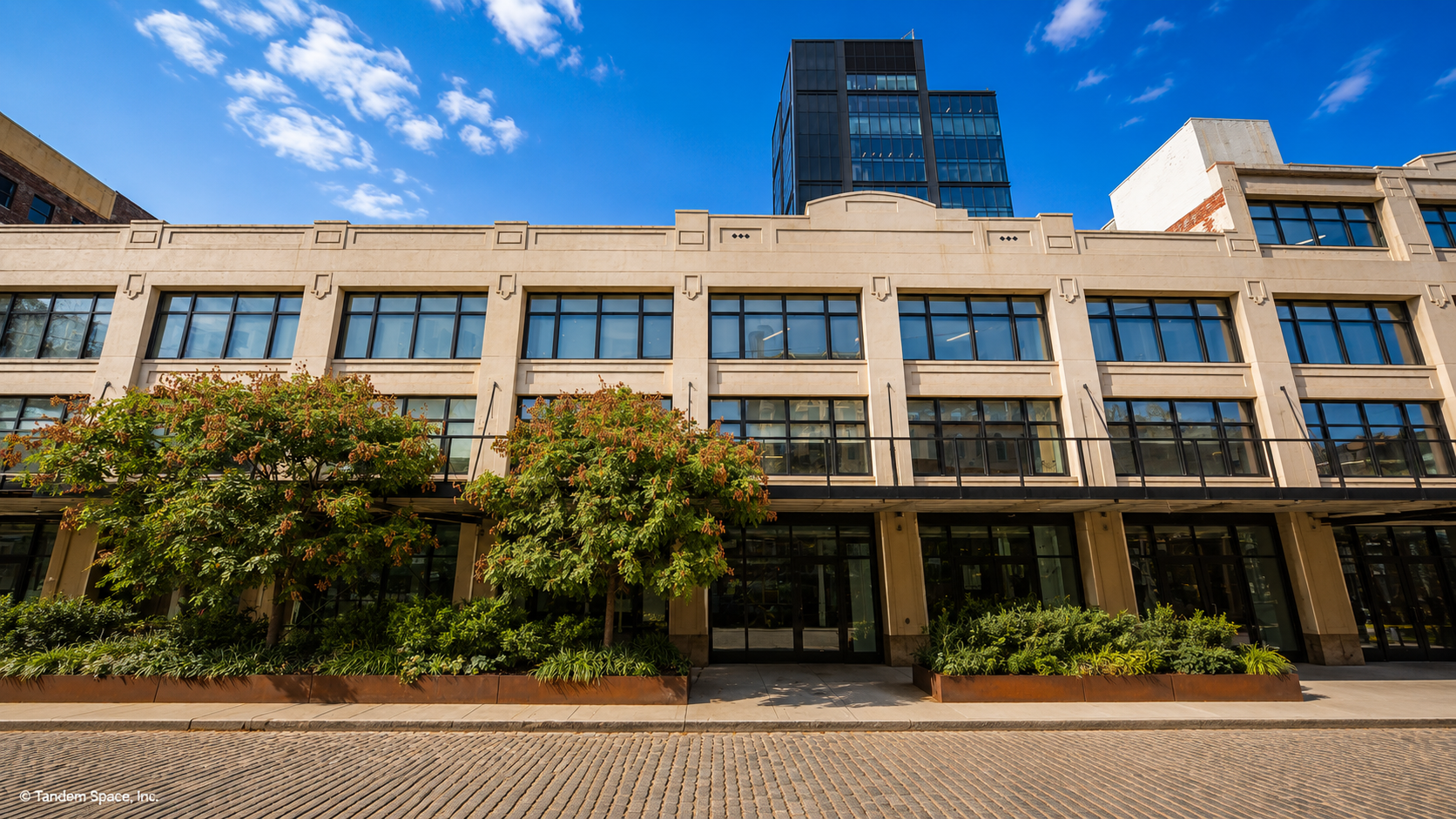 Dynamic Brick and Glass Office in Greenwich Village