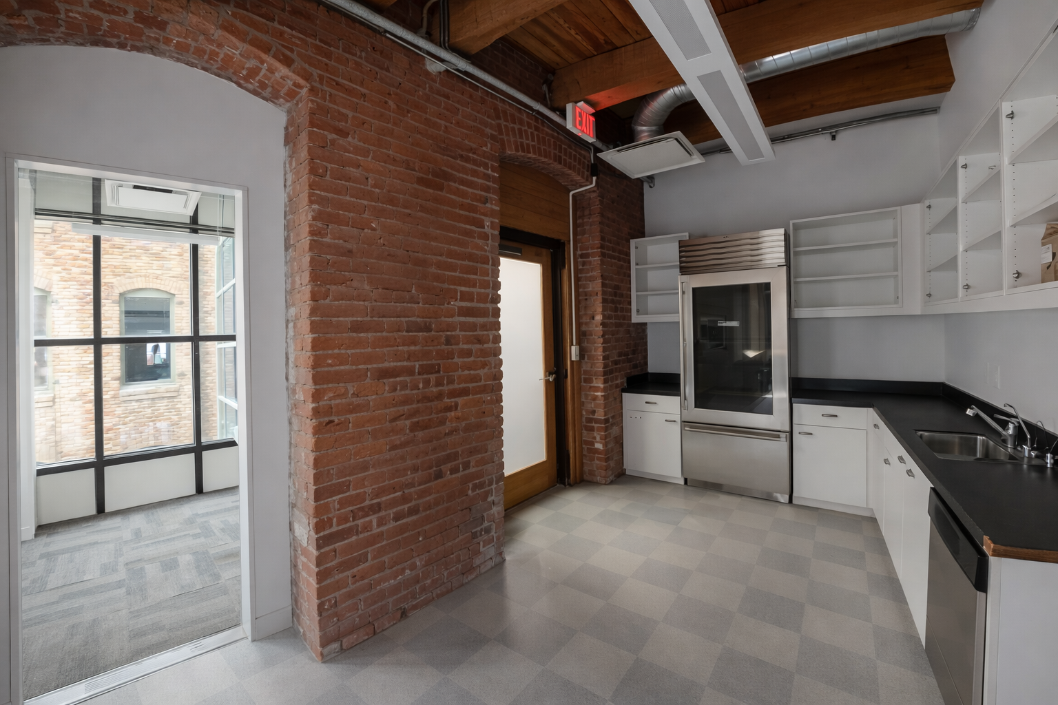 Vibrant Exposed Brick Office in Seaport