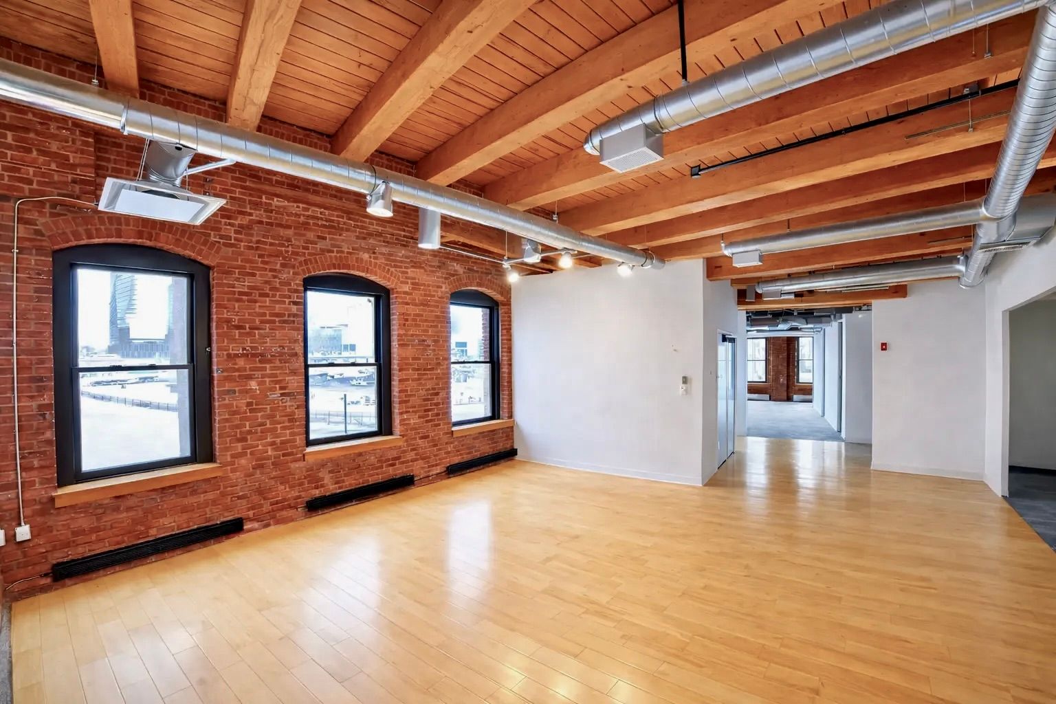 Vibrant Exposed Brick Office in Seaport